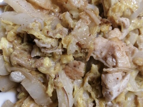 鶏肉と白菜とえのきの和風ごまマヨ炒め